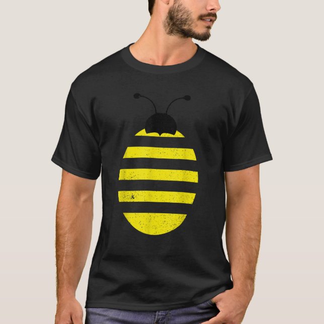 Camiseta Bumblebee Costume Bee Dia de as Bruxas engraçado D (Frente)