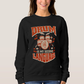Camiseta Bumbo de bateria Conjunto Kit de baterista legal 5