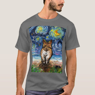 Camiseta Bumbum De Corgi Na Arte De Cachorro À Noite De Est