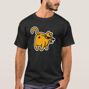 Camiseta Bumbum de Gato na Cara Lidando com Óculos de Ti Me