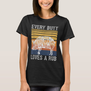 Camiseta Bumbum Engraçado Adora Fumante De Churrasco De Car