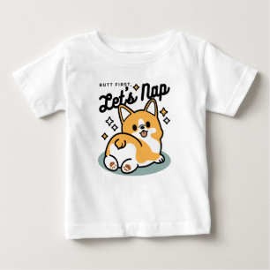 Camiseta Bumbum Primeiro, Vamos Nap - Bumbum Corgi Cute