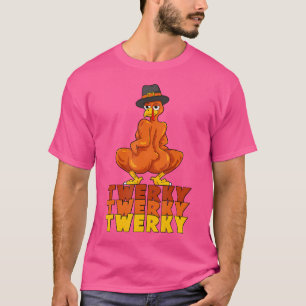 Camiseta Bumbum Twerky Turquia Dança de Ação de Graças Engr