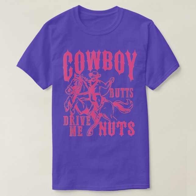 Camiseta Bumbuns De Cowboy Me Levam A Loucos Para A Garota  (Frente do Design)