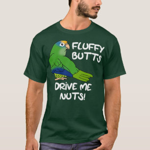 Camiseta bumbuns fluffy me conduzem a loucos de cor de pêss