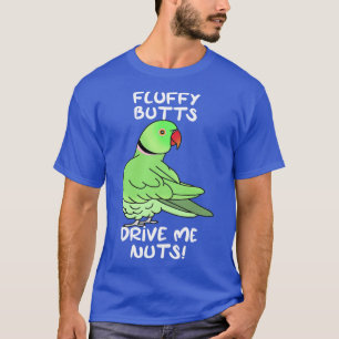Camiseta bumbuns fluffy me conduzem a loucos, galinha verde