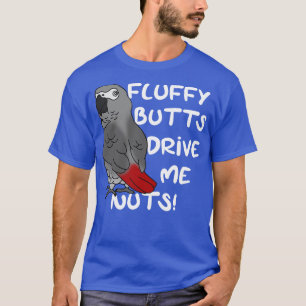 Camiseta bumbuns fofos me conduzem loucos de papagaio de ci