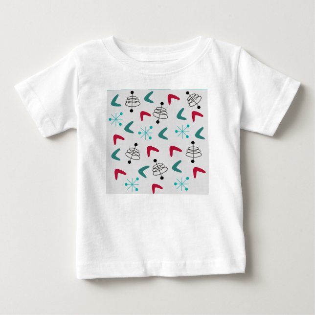 Camiseta Bumerangas Atômicas Modernas do Século médio (Frente)