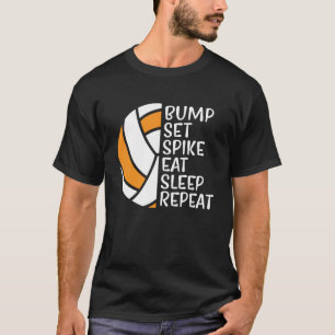 Camiseta Bump Set Spike Comer Sono Repetir Voleibol 5