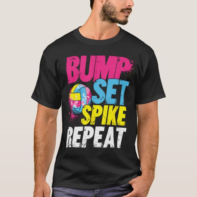 Camiseta Bump Set Spike Repeat (Frente)