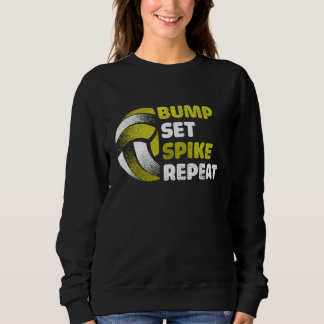 Camiseta Bump Set Spike Repeat Golden Volleyball Gameday