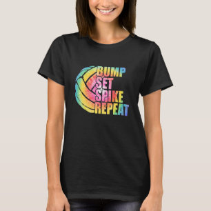 Camiseta Bump Set Spike Repete Jogo Esportivo Voleibol T