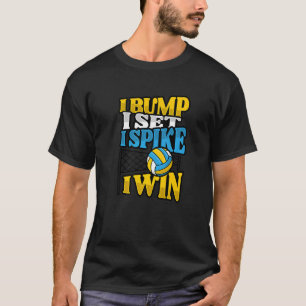 Camiseta Bump Set Spike Voleibol Para Setadora De Voleibol