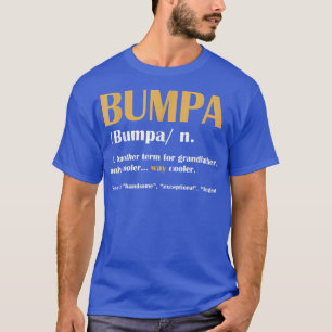 Camiseta Bumpa Definição Novo Dia de os pais Engraçado Avô 