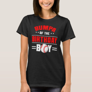 Camiseta Bumpa Do Birthday Boy Baseball Theme Family Bd