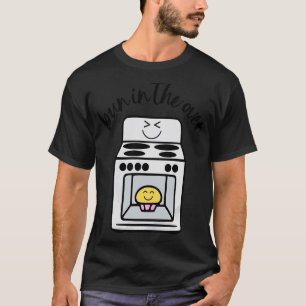 Camiseta Bun Maker Bun Baker Anúncio de Gravidez Baby Re
