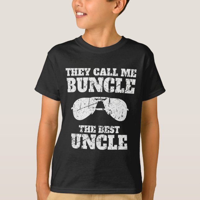 Camiseta Buncle - They Call Me Buncle - The Uncle Funny  (Frente)