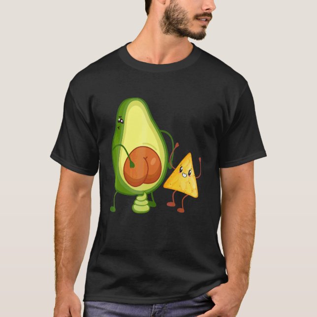 Camiseta Bunda de Abacate Fofa Defecando Guacamole Com Tort (Frente)