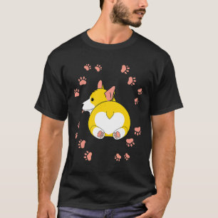 Camiseta Bunda de Corgi Corgi Para Mulheres Natal Cachorros
