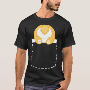 Camiseta Bunda de Corgi Fofa no Bolso Corgi Novidade