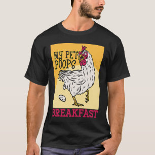 Camiseta Bunda de frango de criança pequena meu animal de e