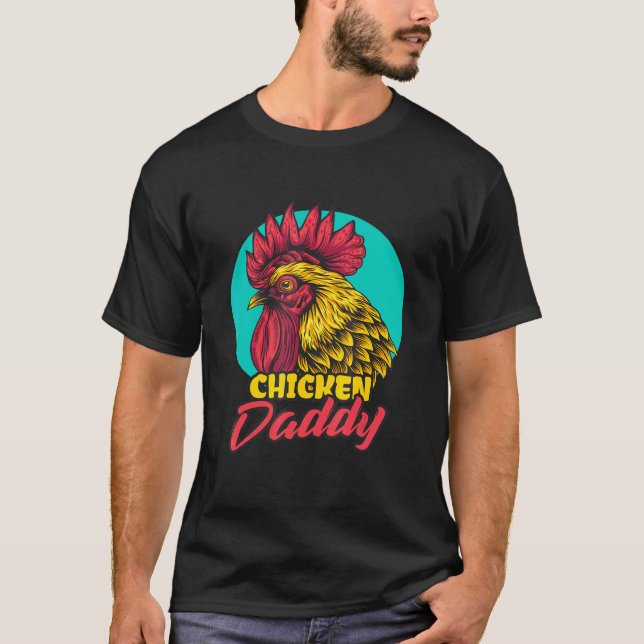 Camiseta Bunda de Frango Pai de Frango Para Fazenda de Aves (Frente)