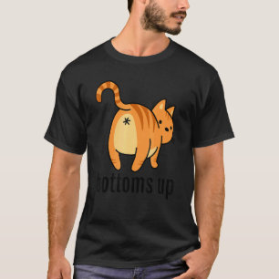 Camiseta Bunda de Gato Pun Ginger Listrado Pai do Gato Lara