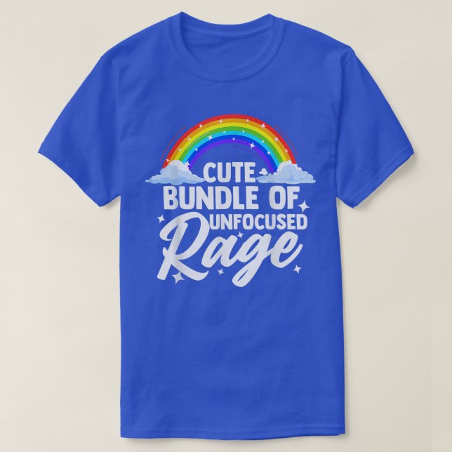 Camiseta Bundle Engraçado sem Foco Engraçado Gift Gótico Pa (Frente do Design)