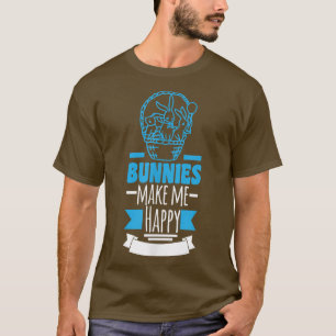 Camiseta Bunnies Me Faz Feliz