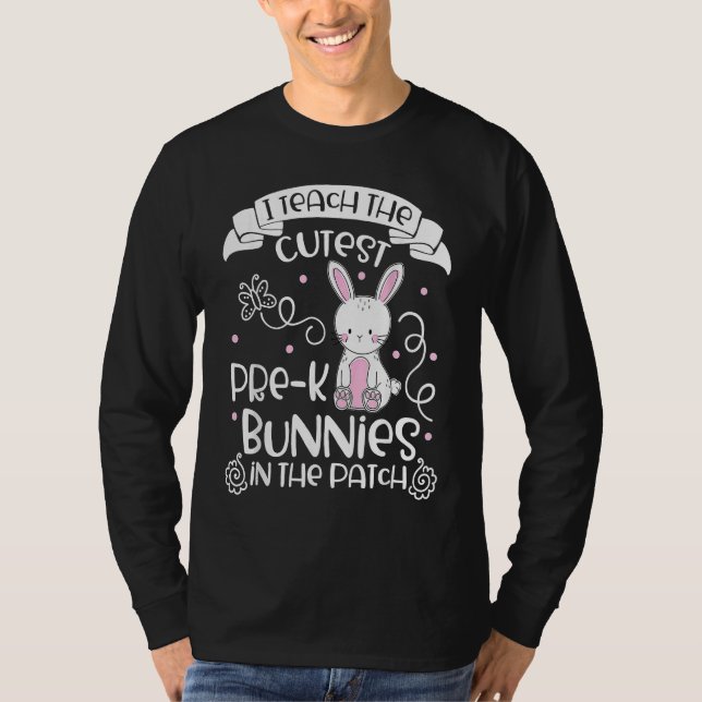 Camiseta Bunnies  Women Pre K Teacher  Easter Day (Frente)