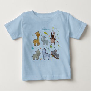 Camiseta Bunny Animal Baby Boy Blue Jersey