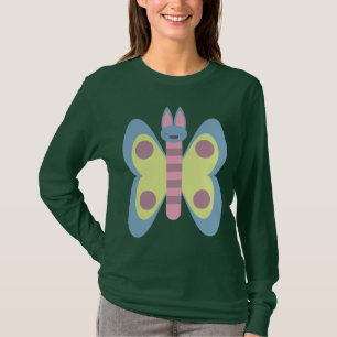 Camiseta Bunny Borboleta Coelhinho Híbrido Adorável Kawaii