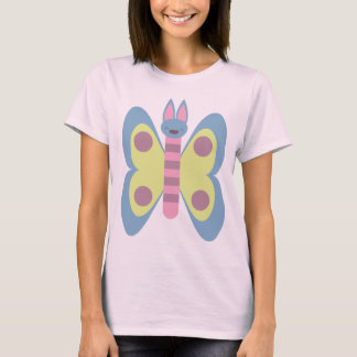 Camiseta Bunny Borboleta Coelhinho Híbrido Adorável Kawaii