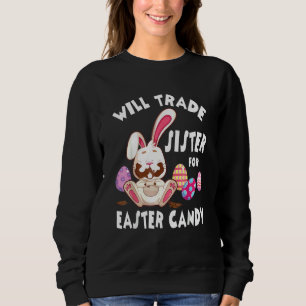 Camiseta Bunny Coma Ovos De Chocolate Trocam Irmã Por Eas