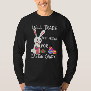 Camiseta Bunny Coma Ovos De Chocolate Trocará O Melhor Amig