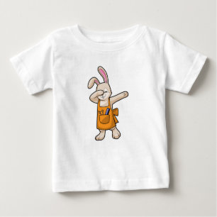Camiseta Bunny como cabeleireiro com comb e tesoura