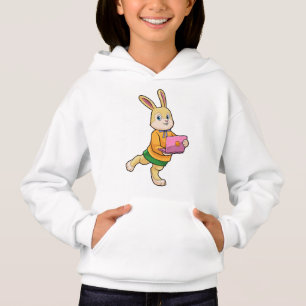 Camiseta Bunny como Secretário com Laptop