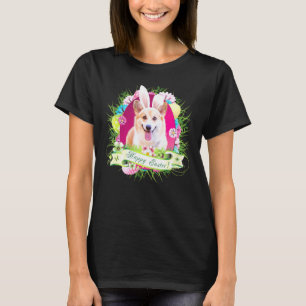 Camiseta Bunny Corgi Dog Felz pascoa Day Egg Hunt Lovely C