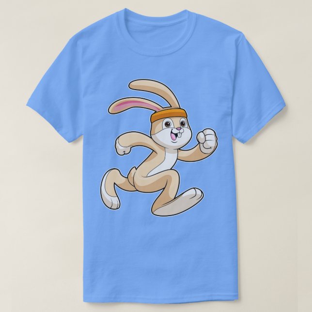 Camiseta Bunny correndo com a cabeça (Frente do Design)