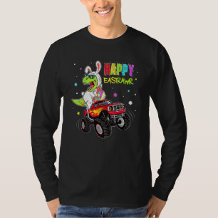 Camiseta Bunny Dinosaur Rex Monster Truck Happy East