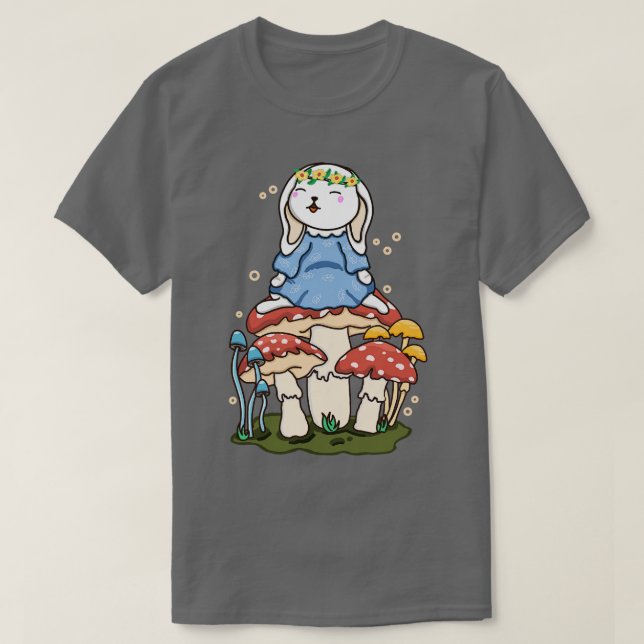 Camiseta Bunny E Mushroom (Frente do Design)