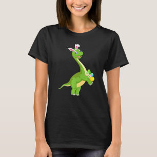 Camiseta Bunny Ear Dinossaur Caça De Ovos Dinossauro Eas