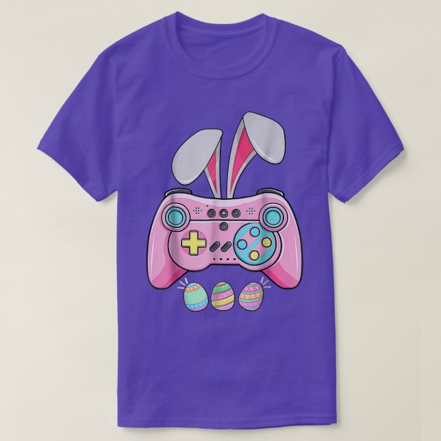 Camiseta Bunny Gaming Controller Video Game Lover, Gamer Ea (Frente do Design)