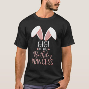 Camiseta Bunny Gigi Da Aniversário Princesa Matching Famil