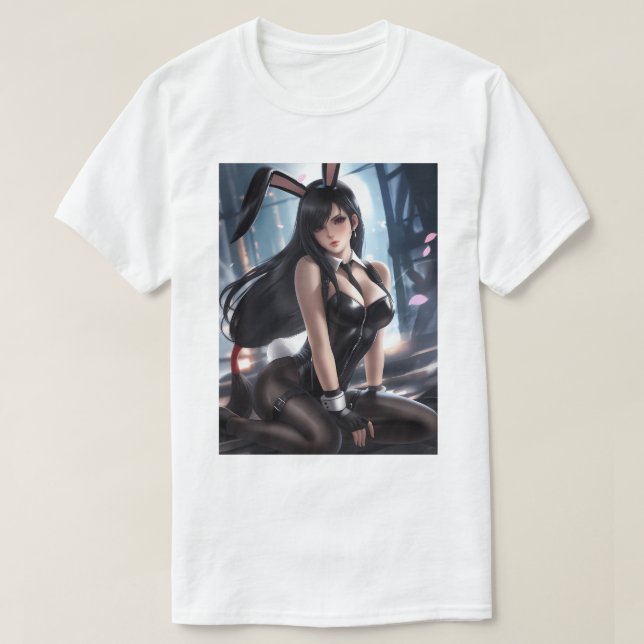 Camiseta Bunny Girl Tifa (Frente do Design)