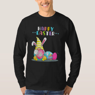 Camiseta Bunny Gnome Rabbit Ovos Caçando Felz pascoa Dia F