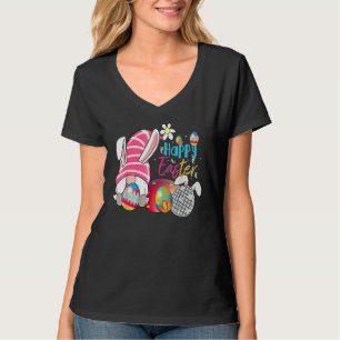 Camiseta Bunny Gnomo Hug Ovos de Páscoa Felz pascoa D