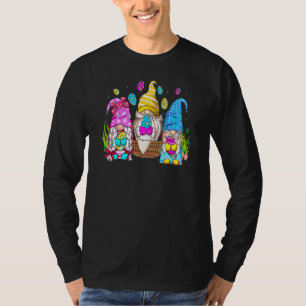 Camiseta Bunny Gnomos Hug Easter Ovos Gnomo Felz pascoa Da