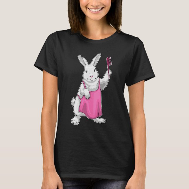 Camiseta Bunny Hairdresser Comb (Frente)