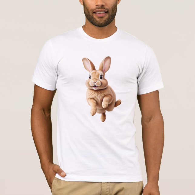 Camiseta Bunny Happy Brincando No Coelho Do Ar (Frente)